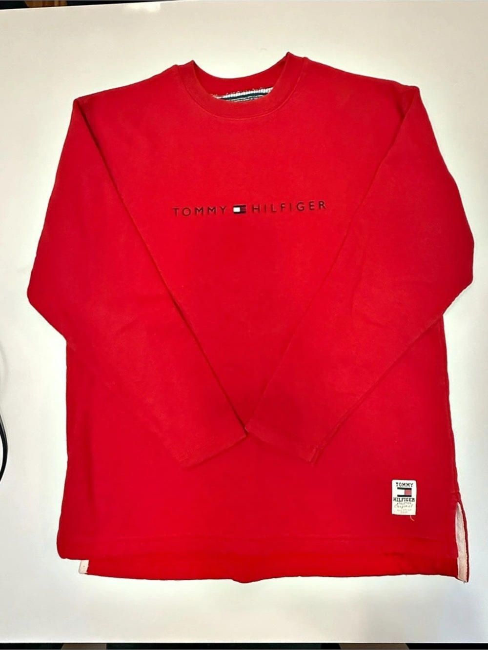 Vintage 90s Tommy Hilfiger Center Spellout Crewneck Sweatshirt